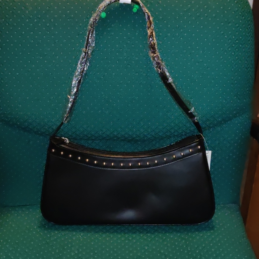 New Black Studded Bag